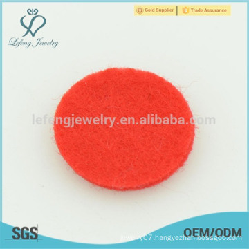 Trendy red fiber diffuser pad,essential oil diffuser locket pads